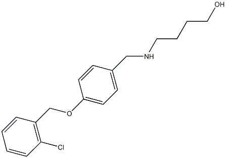 4-({4-[(2-chlorobenzyl)oxy]benzyl}amino)-1-butanol Structure