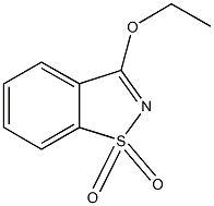 1,1-dioxido-1,2-benzisothiazol-3-yl ethyl ether Struktur
