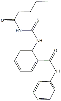 2-{[(pentanoylamino)carbothioyl]amino}-N-phenylbenzamide Structure