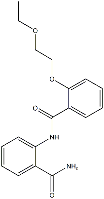 2-{[2-(2-ethoxyethoxy)benzoyl]amino}benzamide,,结构式