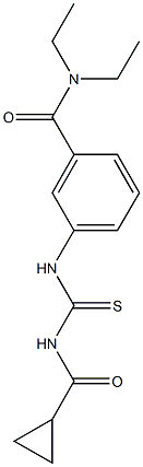 3-({[(cyclopropylcarbonyl)amino]carbothioyl}amino)-N,N-diethylbenzamide|