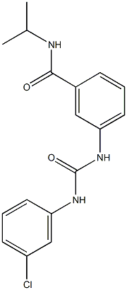  3-{[(3-chloroanilino)carbonyl]amino}-N-isopropylbenzamide