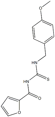 N-(2-furoyl)-N'-(4-methoxybenzyl)thiourea Struktur