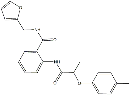  N-(2-furylmethyl)-2-{[2-(4-methylphenoxy)propanoyl]amino}benzamide