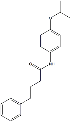 N-(4-isopropoxyphenyl)-4-phenylbutanamide,,结构式