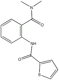 N-{2-[(dimethylamino)carbonyl]phenyl}-2-thiophenecarboxamide,,结构式