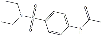 N-{4-[(diethylamino)sulfonyl]phenyl}acetamide 结构式