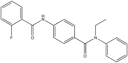  N-{4-[(ethylanilino)carbonyl]phenyl}-2-fluorobenzamide