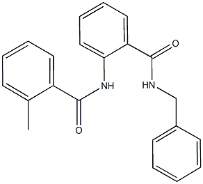 N-benzyl-2-[(2-methylbenzoyl)amino]benzamide 结构式