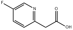 2-(5-フルオロピリジン-2-イル)酢酸 化学構造式