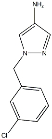 1-[(3-chlorophenyl)methyl]-1H-pyrazol-4-amine Structure