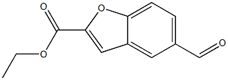 ethyl 5-formyl-1-benzofuran-2-carboxylate,,结构式