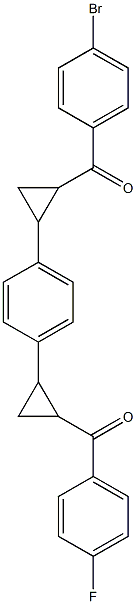 (2-{4-[2-(4-bromobenzoyl)cyclopropyl]phenyl}cyclopropyl)(4-fluorophenyl)methanone