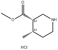 METHYL (3R,4R)-REL-4-METHYLPIPERIDINE-3-CARBOXYLATE HCL Structure