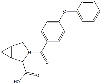 3-(4-phenoxybenzoyl)-3-azabicyclo[3.1.0]hexane-2-carboxylic acid 结构式