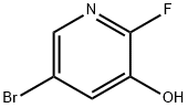 5-ブロモ-2-フルオロピリジン-3-オール 化学構造式