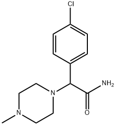 2-(4-氯苯基)-2-(4-甲基哌嗪-1-基)乙酰胺, 1015856-12-8, 结构式