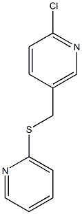  2-chloro-5-[(pyridin-2-ylsulfanyl)methyl]pyridine