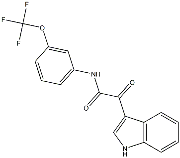 2-(1H-indol-3-yl)-2-oxo-N-[3-(trifluoromethoxy)phenyl]acetamide