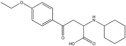 2-(cyclohexylamino)-4-(4-ethoxyphenyl)-4-oxobutanoic acid Structure