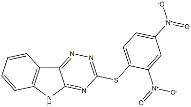 3-[(2,4-dinitrophenyl)sulfanyl]-5H-[1,2,4]triazino[5,6-b]indole