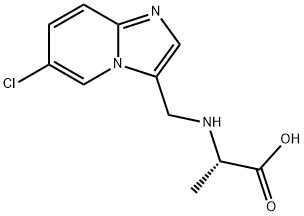 2-{[(6-chloroimidazo[1,2-a]pyridin-3-yl)methyl]amino}propanoic acid,1029989-57-8,结构式