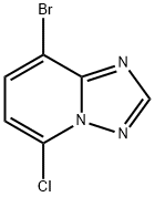8-ブロモ-5-クロロ-[1,2,4]トリアゾロ[1,5-A]ピリジン 化学構造式