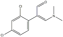 (2Z)-2-(2,4-dichlorophenyl)-3-(dimethylamino)prop-2-enal Struktur