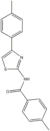 4-methyl-N-[4-(4-methylphenyl)-1,3-thiazol-2-yl]benzamide
