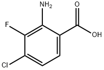 2-amino-4-chloro-3-fluorobenzoic acid Struktur