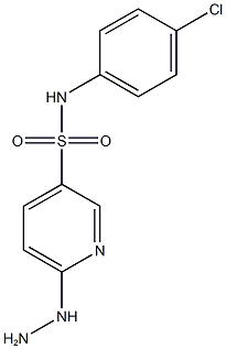 N-(4-chlorophenyl)-6-hydrazinylpyridine-3-sulfonamide
