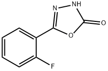 5-(2-fluorophenyl)-1,3,4-oxadiazol-2(3H)-one Struktur