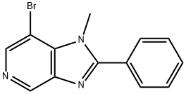 7-bromo-1-methyl-2-phenyl-1H-imidazo[4,5-c]pyridine Struktur