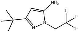 3-Tert-Butyl-1-(2,2,2-Trifluoroethyl)-1H-Pyrazol-5-Amine Structure