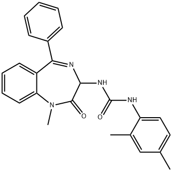 1048916-01-3 1-(2,4-dimethylphenyl)-3-(1-methyl-2-oxo-5-phenyl-2,3-dihydro-1H-1,4-benzodiazepin-3-yl)urea