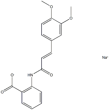 Tranilast (SodiuM) 化学構造式