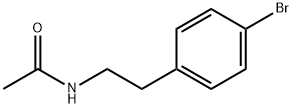 N-(4-ブロモフェネチル)アセトアミド 化学構造式