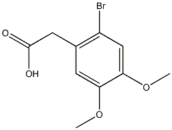2-(2-bromo-4,5-dimethoxyphenyl)acetic acid,,结构式