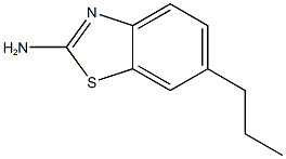 2-Benzothiazolamine,6-propyl-(9CI) Structure