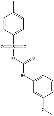 1-(3-methoxyphenyl)-3-((4-methylphenyl)sulfonyl)urea 结构式