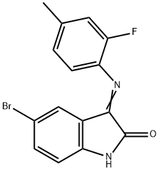 (3Z)-5-bromo-3-[(2-fluoro-4-methylphenyl)imino]-2,3-dihydro-1H-indol-2-one|