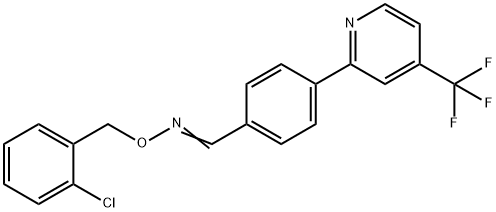 (E)-[(2-chlorophenyl)methoxy]({4-[4-(trifluoromethyl)pyridin-2-yl]phenyl}methylidene)amine,1092346-27-4,结构式