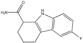 6-fluoro-2,3,4,9-tetrahydro-1H-carbazole-1-carboxamide Struktur