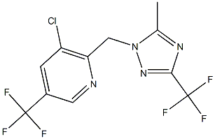  3-chloro-2-{[5-methyl-3-(trifluoromethyl)-1H-1,2,4-triazol-1-yl]methyl}-5-(trifluoromethyl)pyridine