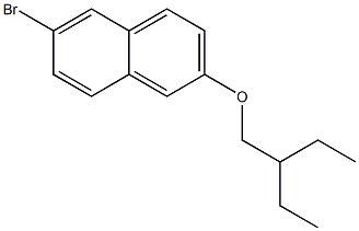 2-bromo-6-(2-ethylbutoxy)naphthalene Structure