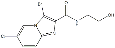  3-bromo-6-chloro-N-(2-hydroxyethyl)imidazo[1,2-a]pyridine-2-carboxamide