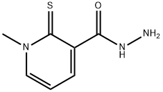 1-甲基-2-硫代-1,2-二氢吡啶-3-甲酰肼,1092346-77-4,结构式