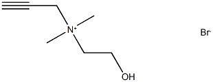 N-(2-羟乙基)-N,N-二甲基-2-丙炔-1-溴化铵,111755-76-1,结构式
