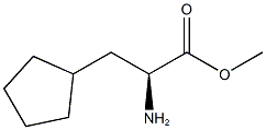 Cyclopentanepropanoic acid, α-amino-, methyl ester Struktur