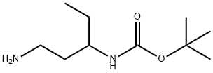 叔丁基(1-氨基戊烷-3-基)氨基甲酸酯, 1131594-84-7, 结构式